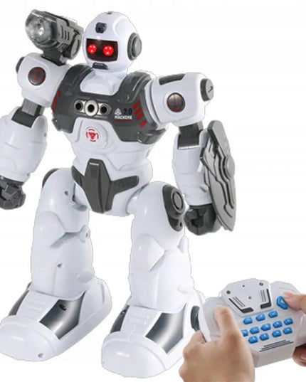 Daugiafunkcis nuotoliniu būdu valdomas robotas HollaKids RoboActor, šaudo strėlytėmis ir leidžia garų efektą