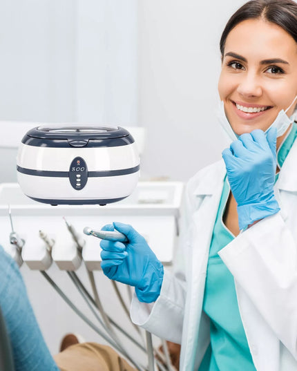 Ultragarsinis valytuvas, kosmetinis sterilizatorius, talpa 0,6L, galingumas 35W, 40kHz