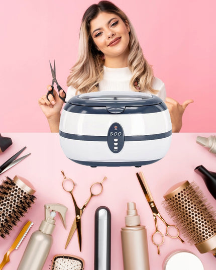 Ultragarsinis valytuvas, kosmetinis sterilizatorius, talpa 0,6L, galingumas 35W, 40kHz