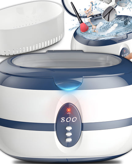 Ultragarsinis valytuvas, kosmetinis sterilizatorius, talpa 0,6L, galingumas 35W, 40kHz