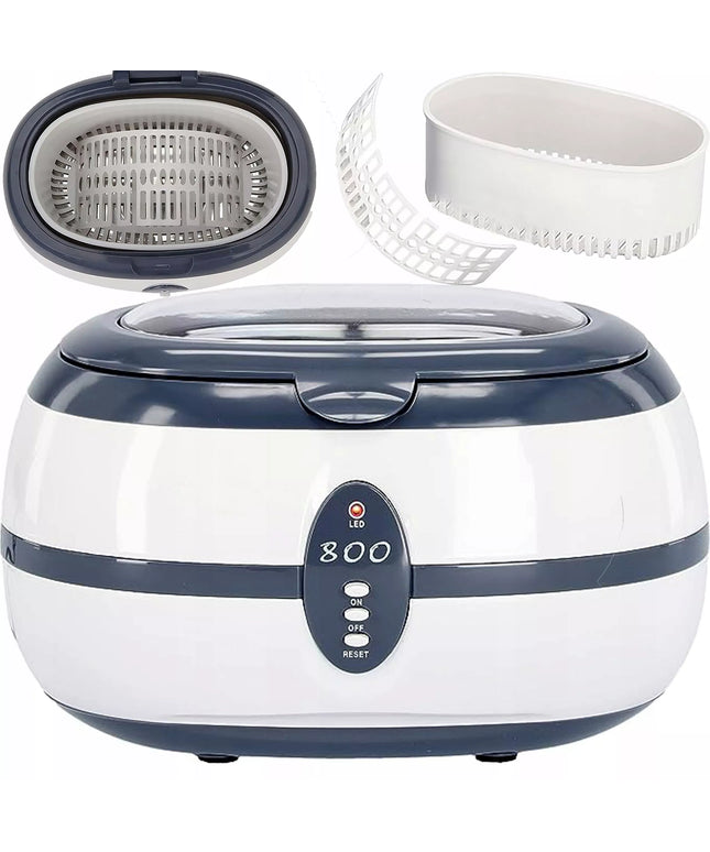 Ultragarsinis valytuvas, kosmetinis sterilizatorius, talpa 0,6L, galingumas 35W, 40kHz