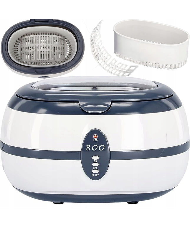 Ultragarsinis valytuvas, kosmetinis sterilizatorius, talpa 0,6L, galingumas 35W, 40kHz