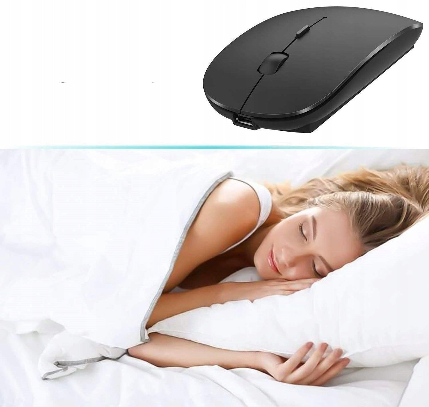 Tyli belaidė optinė kompiuterinė pelė Bluetooth SilentTouch