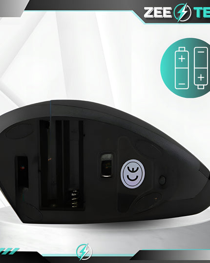 Belaidė vertikali tyli pelė kompiuteriui, nešiojamam kompiuteriui