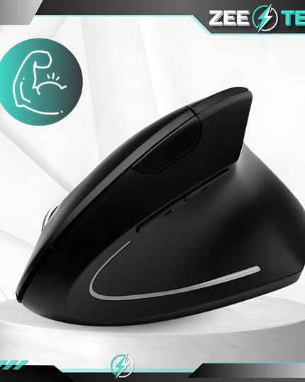 Belaidė vertikali tyli pelė kompiuteriui, nešiojamam kompiuteriui