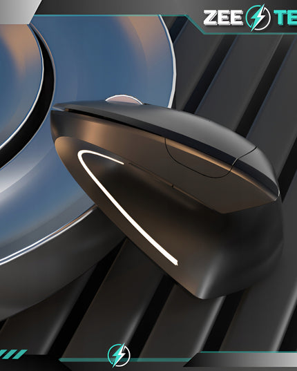 Belaidė vertikali tyli pelė kompiuteriui, nešiojamam kompiuteriui