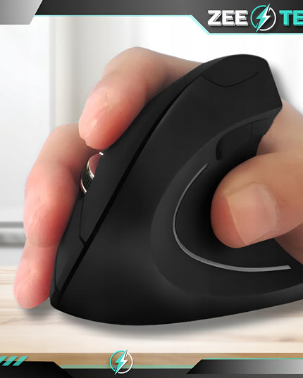 Belaidė vertikali tyli pelė kompiuteriui, nešiojamam kompiuteriui