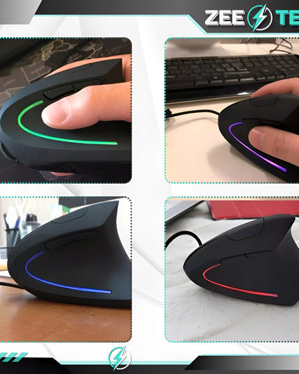 Vertikali laidinė USB kompiuterio pelė JSY-3 tyli