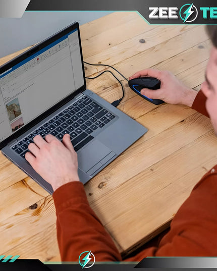 Vertikali laidinė USB kompiuterio pelė JSY-3 tyli