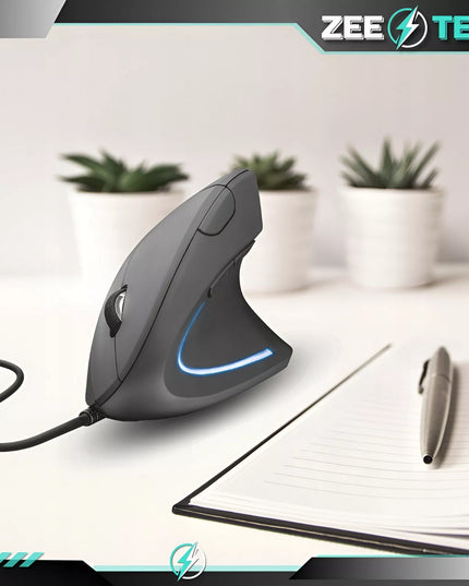 Vertikali laidinė USB kompiuterio pelė JSY-3 tyli
