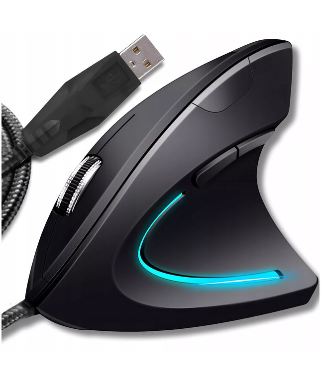 Vertikali Laidinė USB Tylinė Pelė Kompiuteriui, Nešiojamajam Kompiuteriui