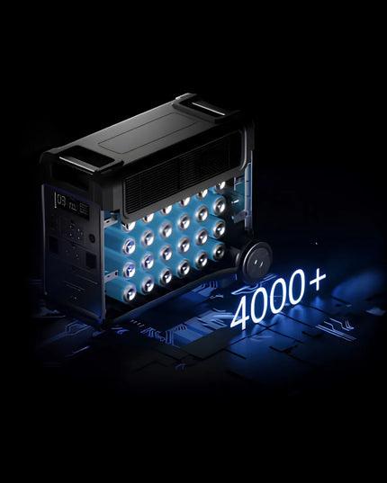 ABOK ARK3600 nešiojamoji energijos stotis su XT60, 3600 W, 3840 Wh