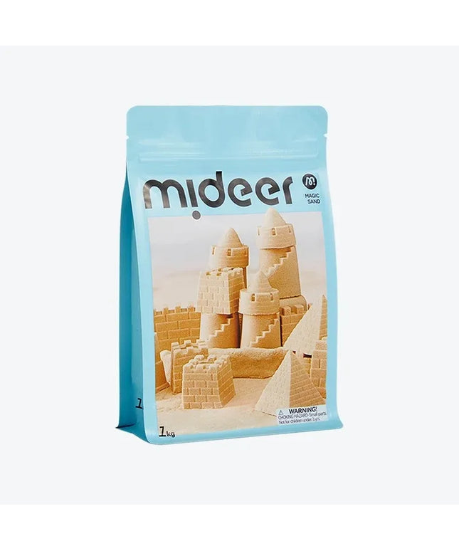 „Mideer“ magiškasis smėlis, 1 kg – papildomas kinetinis smėlis maišelyje