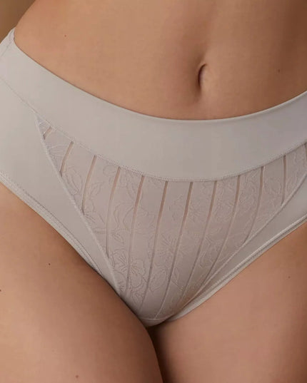 Moteriškos koreguojančios „Maxi“ kelnaitės aukštu liemeniu Selene, smėlio spalvos, 3XL