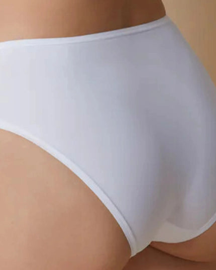 Moteriškos kelnaitės Figi Maxi modeliuojančios patogios aukštu liemeniu baltos XL