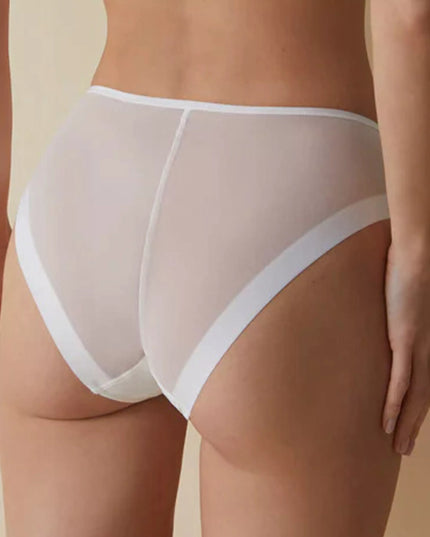 Liekninančios aukšto liemens kelnaitės Selene, itin patogios, baltos, 3XL