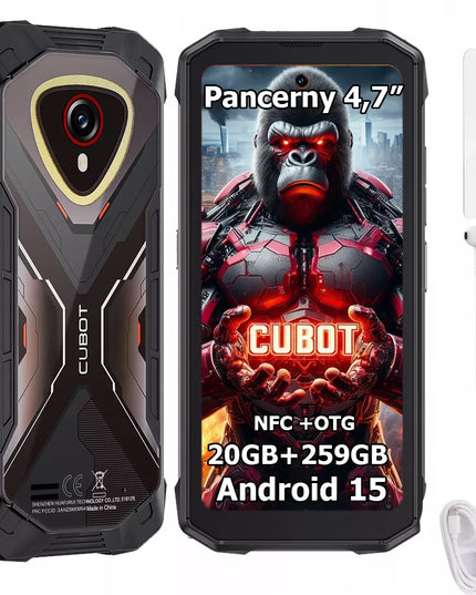 Mažas išmanusis telefonas CUBOT KingKong Mini 4 20/256GB NFC DUAL SIM IP69K