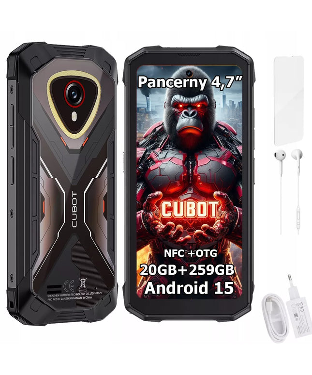 Mažas išmanusis telefonas CUBOT KingKong Mini 4 20/256GB NFC DUAL SIM IP69K