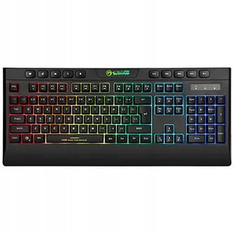 Marvo CM305 RGB žaidimų klaviatūros, pelės ir ausinių rinkinys, juodas