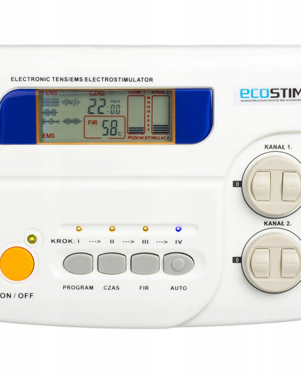 Ecostim ECO80 TENS/EMS elektrostimuliatorius, termoterapija ir akupunktūra