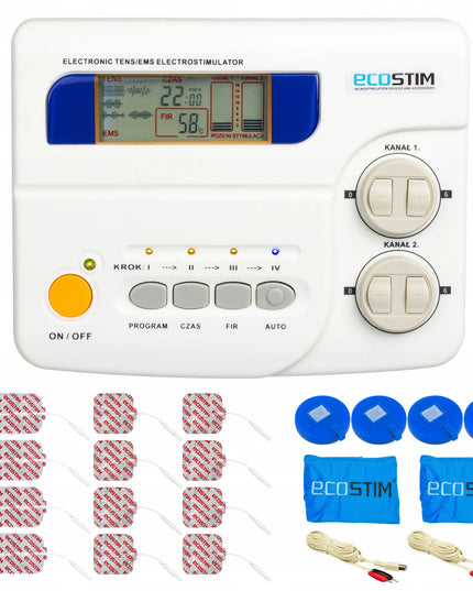 Ecostim ECO80 TENS/EMS elektrostimuliatorius, termoterapija ir akupunktūra