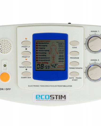 Ecostim ECO90 TENS/EMS elektrostimuliatorius, termoterapija ir akupunktūra