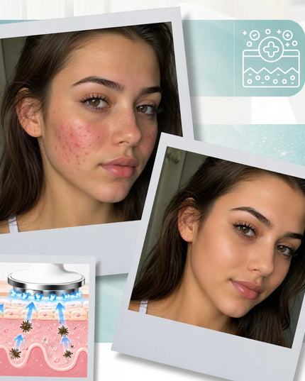 ZeeTech 7 viename veido masažuoklis – neinvazinė mezoterapija, elektrinis EMS, liftingas ir LED šviesos terapija