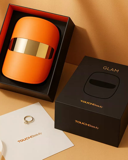 TOUCHBeauty GLAM fotoninės šviesos LED veido kaukė su 3 režimais