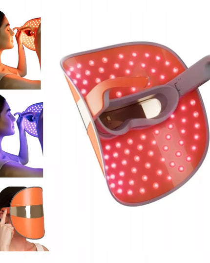 TOUCHBeauty GLAM fotoninės šviesos LED veido kaukė su 3 režimais
