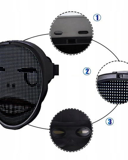 LED fotoninės terapijos kaukė, 7 spalvos