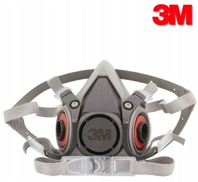 3M 6200 dažymo puskaukė - dulkių respiratorius su filtrais, originalus 3M komplektas