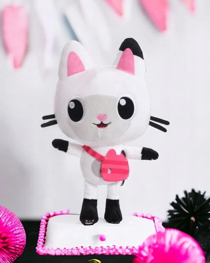 Panduś pliušinis žaislas „Kocių namelis Gabi“, audinys, 30 cm