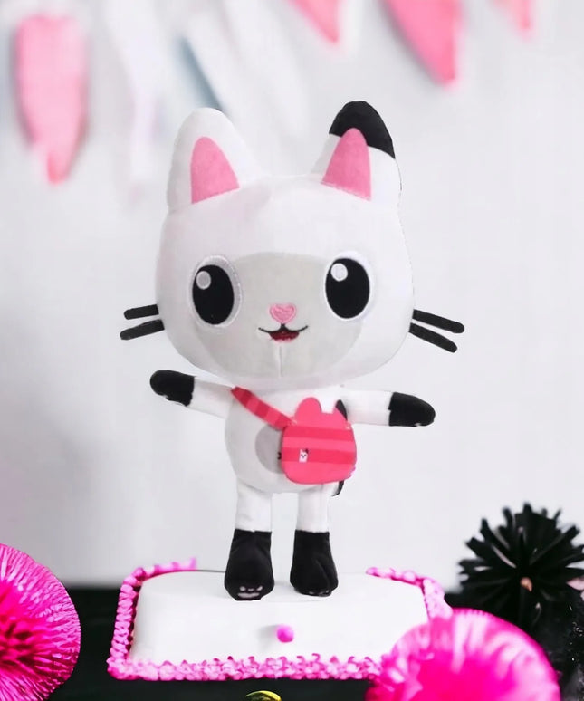 Panduś pliušinis žaislas „Kocių namelis Gabi“, audinys, 30 cm