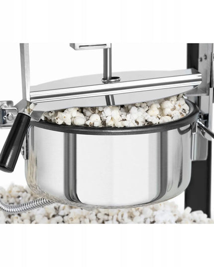 Retro stiliaus spragėsių aparatas Royal Catering RCPS-BG1, tefloninė danga, 1600 W, juodos ir auksinės spalvos, 5–6 kg/val.