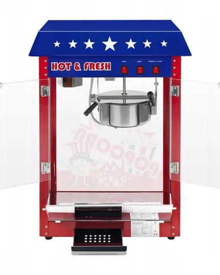 Royal Catering RCPR-16.1 spragėsių aparatas su mėlynu stogeliu, teflonu dengtas, 1600 W