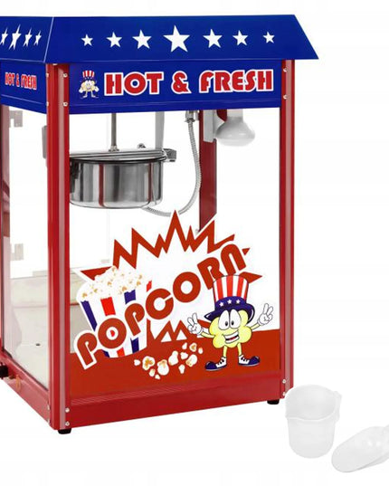 Royal Catering RCPR-16.1 spragėsių aparatas su mėlynu stogeliu, teflonu dengtas, 1600 W