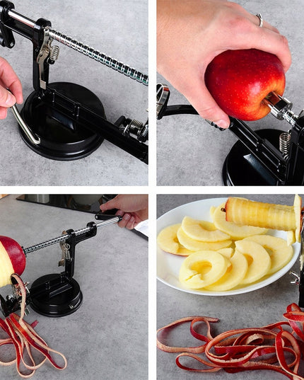 Mašinėlė bulvių, spiraguotų traškučių, obuolių lupimo, vaisių pjaustyklė