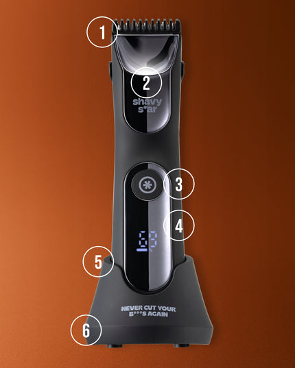 Plaukų kirpimo ir kūno trimeris intymiai zonai