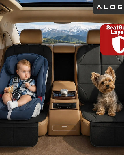 „Alogy SeatShield™“ automobilio sėdynės apsauginis kilimėlis po vaikiška kėdute, ISOFIX