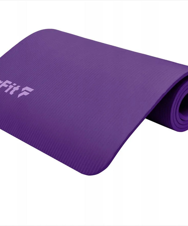 DrFit mankštos kilimėlis 180x60x1 cm, violetinis, jogai ir pilatesui + dėklas
