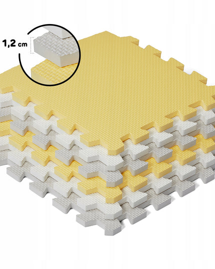 Edukacinis minkštas lengvas sulankstomas putplasčio kilimėlis-dėlionė LUNO Kinderkraft