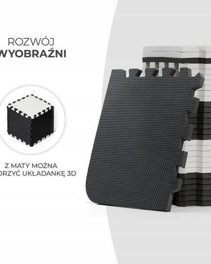 Edukacinis minkštas lengvas sulankstomas putplasčio kilimėlis-dėlionė LUNO Kinderkraft