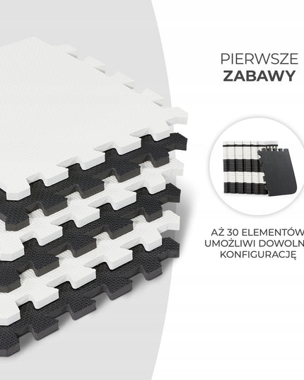 Edukacinis minkštas lengvas sulankstomas putplasčio kilimėlis-dėlionė LUNO Kinderkraft