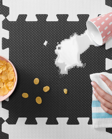 Edukacinis minkštas lengvas sulankstomas putplasčio kilimėlis-dėlionė LUNO Kinderkraft