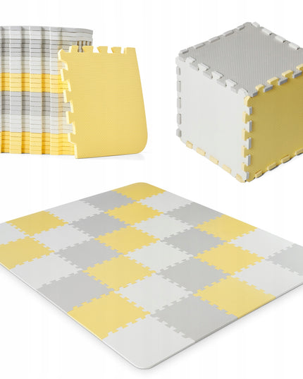 Edukacinis minkštas lengvas sulankstomas putplasčio kilimėlis-dėlionė LUNO Kinderkraft