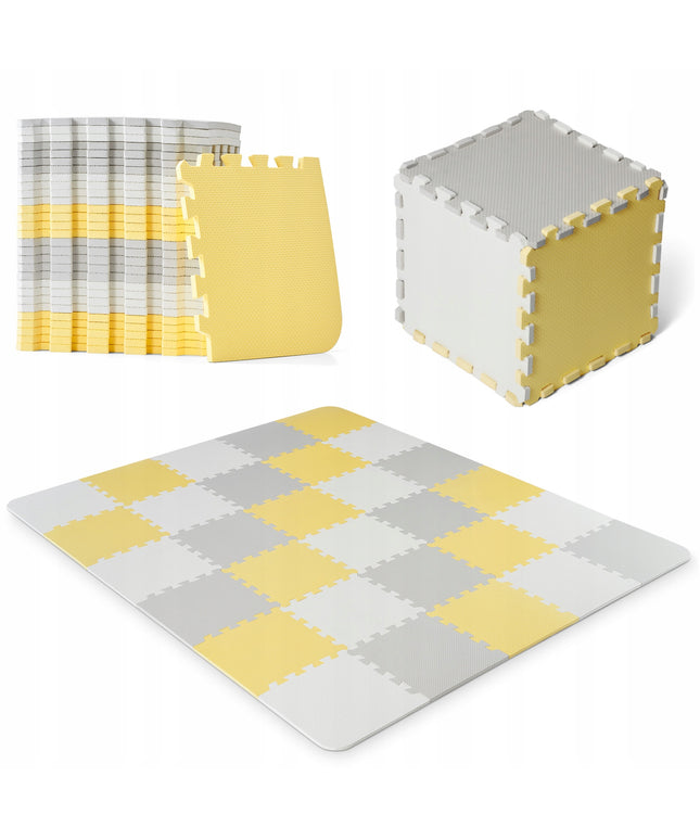 Edukacinis minkštas lengvas sulankstomas putplasčio kilimėlis-dėlionė LUNO Kinderkraft