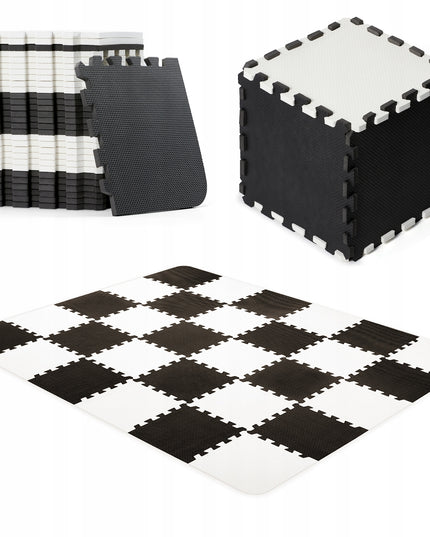 Edukacinis minkštas lengvas sulankstomas putplasčio kilimėlis-dėlionė LUNO Kinderkraft