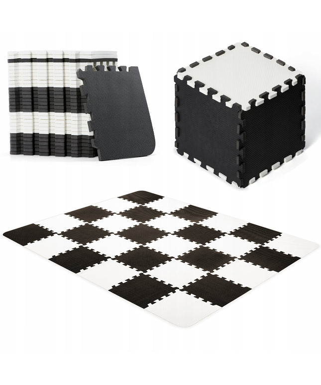 Edukacinis minkštas lengvas sulankstomas putplasčio kilimėlis-dėlionė LUNO Kinderkraft