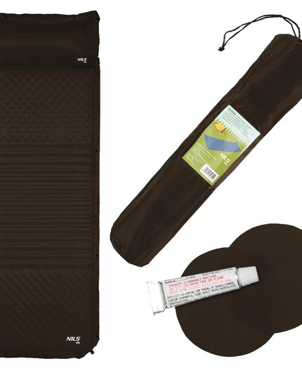 Savaime prisipučiantis čiužinys Nils Camp NC4001, 190 x 63 x 3,8 cm su dėklu