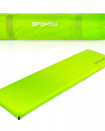Savaime prisipučiantis turistinis kilimėlis Spokey Fatty, storas 5 cm, didelis 180x50x5 cm, žalias